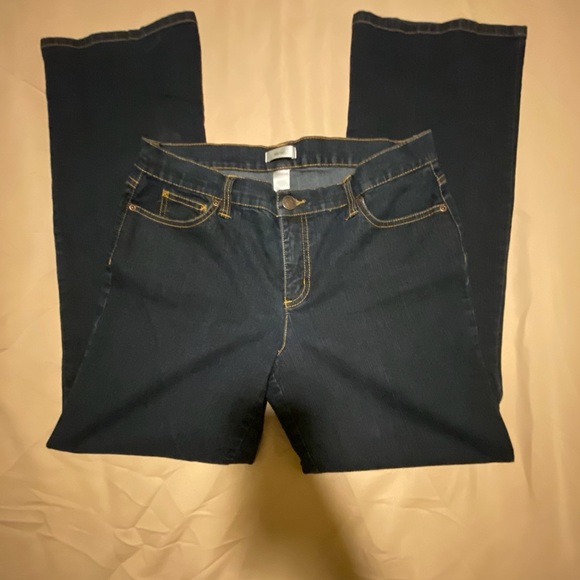 COPY - Metro 7 Dressy Denim Blue Jeans Straight Leg Size 14 - Picture 1 of 8